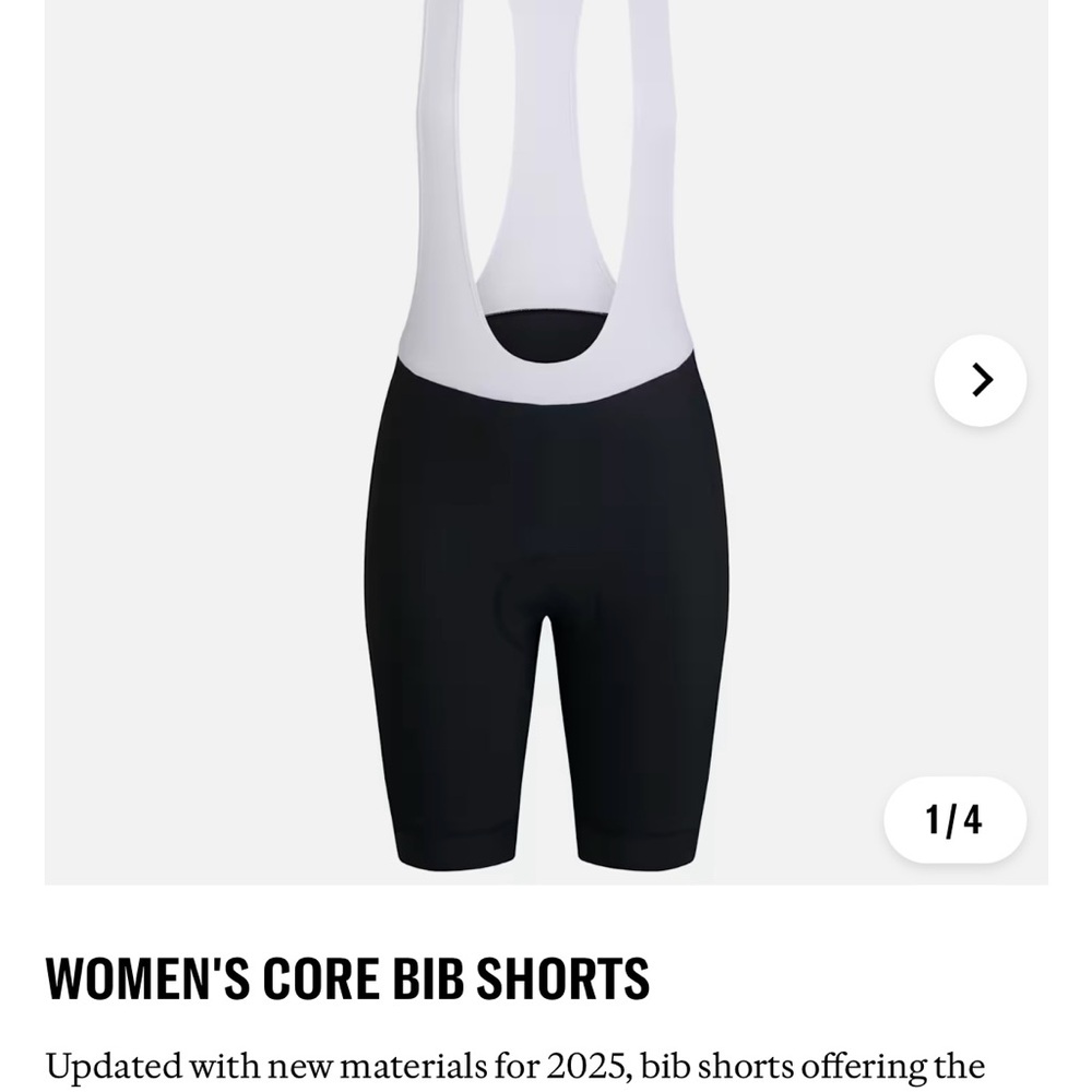 Women's Black Core Bib Shorts